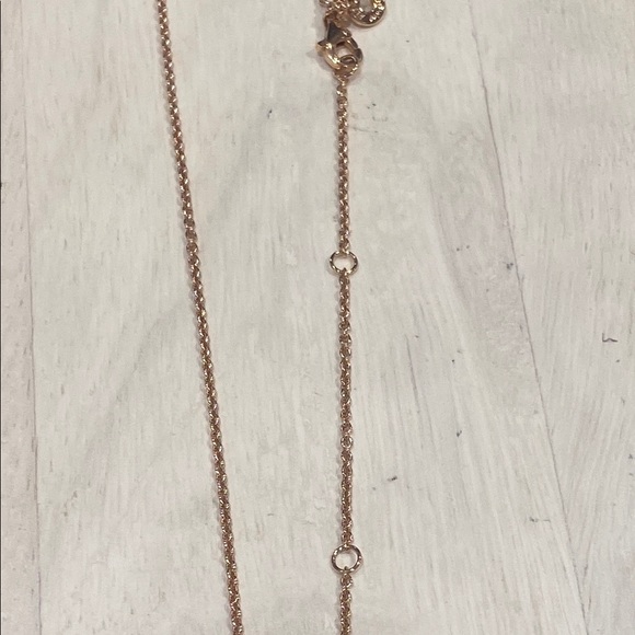 Pandora Logo Pave Necklace 14k rose plated - Picture 4 of 6